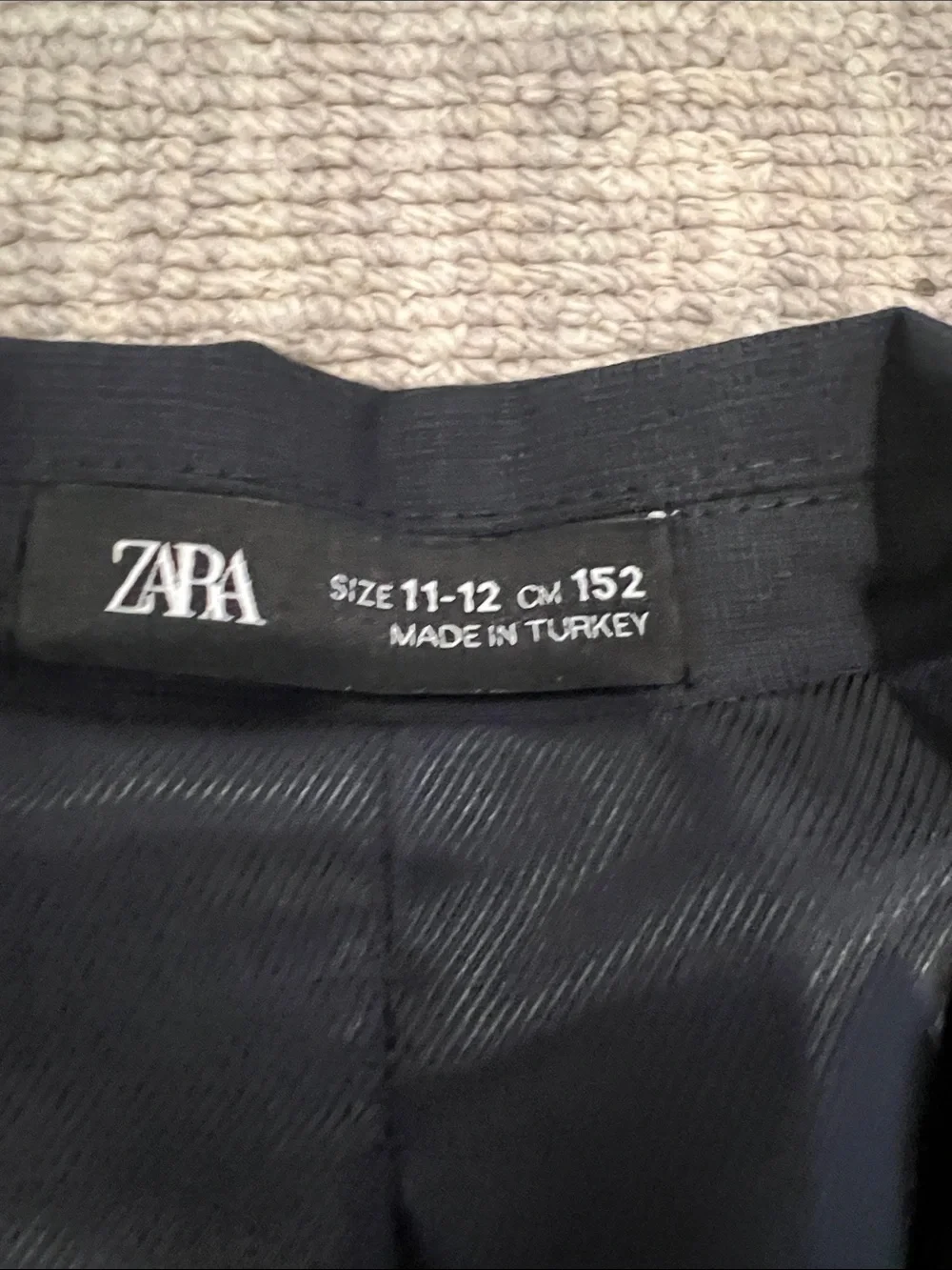 NWT Zara Navy Boys Two-Button Blazer 11-12